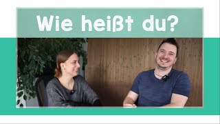 German Dialogues for Beginners Wie geht es dir  Wie heißt du  A1 with Julia Sascha amp Jenny [upl. by Noitsuj]