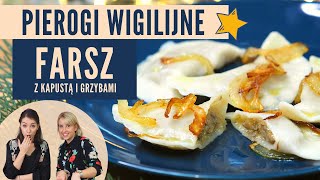 Wigilijne pierogi z kapustą i grzybami  farsz do pierogów [upl. by Naehs]