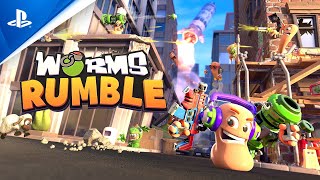 Worms Rumble  Announcement Trailer  PS4 [upl. by Daiz]