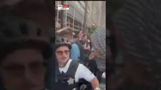 Lefties losing it Protesters abuse police outside DNC [upl. by Emmalynne]