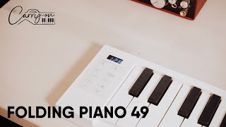 49Key Piano that Fits in Your Backpack  Carryon Folding Piano [upl. by Illah]