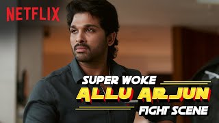 Allu Arjun Teaches A Lesson  Ala Vaikunthapurramloo  Netflix India [upl. by Enomahs]