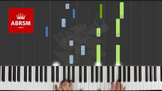 Moonbeams  ABRSM Piano Grade 4 2021 amp 2022 B1  Synthesia Piano tutorial [upl. by Czarra]