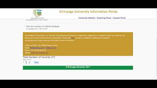 Kirinyaga University Information Portal [upl. by Carol]