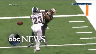 NFL slammed over bad call in Saints playoff game [upl. by Dugas]