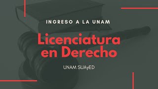 Licenciatura en Derecho UNAM Sistema SUAyED  Toda la información [upl. by Ahtelrac]