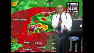 April 27 2011 Historic Tornado Outbreak  ABC 3340 Live Coverage 245pm1130pm [upl. by Lehcim]