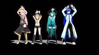 MMD Luka Rin Miku Kaito  Levan Polkka All Original Voices [upl. by Alletse912]