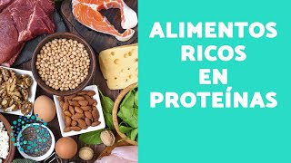 10 ALIMENTOS ricos en PROTEÍNAS  ¡Alimentos para aumentar MASA MUSCULAR [upl. by Drusie]