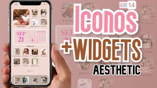 CÓMO PERSONALIZAR TU IPHONE con ICONOS y WIDGETS AESTHETIC 💖 [upl. by Nnaed]