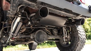 Jeep Wrangler JK Dual Outlet Performance Exhaust by Rough Country [upl. by Narruc677]