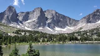 Backpacking Wyomings Wind River Range Four Pass Southern Tour including Cirque of the Towers [upl. by Naoma]