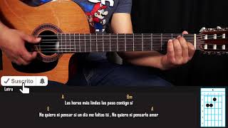 Como Tocar  Pideme La Luna  Leo Dan  Tutorial en Guitarra [upl. by Suryt]