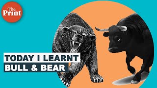 What do bull and bear mean in the stock market [upl. by Ametaf]