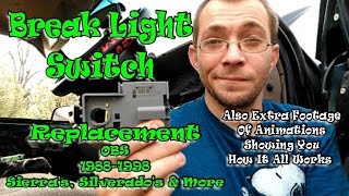 Brake Light Switch Replacement OBS 8898 Gm Trucks amp SUVs [upl. by Ehgit]