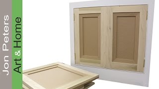 How to Make amp Hang Flat Panel Cabinet Doors [upl. by Erlinna356]