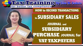 How to Record Transactions in Subsidiary Sales Journal and Subsidiary Purchase Journal [upl. by Odraode]