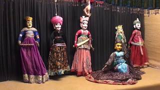 Puppet Kathputli show on the strings in India 4K [upl. by Akirehc]