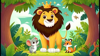 Jungle Tales The Lion King the Brave Mouse amp the Heroic Jackal  Fun Animal Adventures [upl. by Hadihsar373]