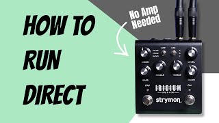 How To Run Your Pedalboard Direct [upl. by Nine]