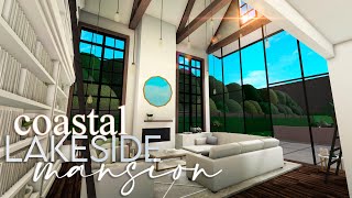 Bloxburg  Coastal Lakeside Mansion  750k  Architecture Series House Build [upl. by Nikoletta962]