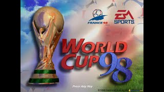 World Cup 98 gameplay PC Game 1998 [upl. by Notlimah]