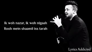 Pehli Dafa Full Song with Lyrics Atif Aslam Ileana DquotCruz [upl. by Eseerahs]