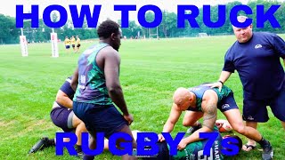 HOW TO RUCK  RUGBY 7s [upl. by Lrigybab374]