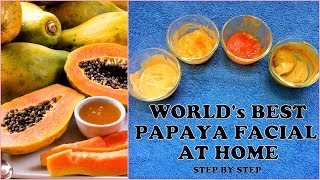 How To Do Papaya Facial For Clear Skin  How To Remove Dark Spots Hyper pigmentation Naturally [upl. by Johanan]