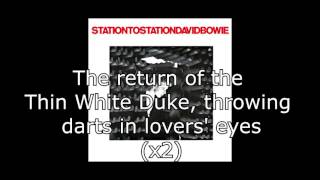 Station to Station  David Bowie  Lyrics [upl. by Keri]