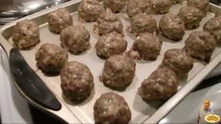 Meatball Recipe  Chef Pasquale [upl. by Namilus]