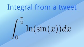 How to compute this integral  lnsinx [upl. by Daley]