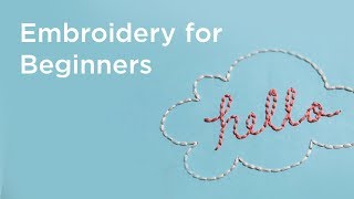 Embroidery for Beginners  7 Basic Stitches [upl. by Cad]