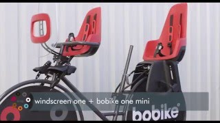 Meet the Bobike ONE bicycle safety seats [upl. by Ahsinot595]