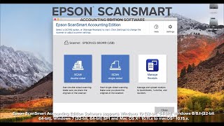 Epson ScanSmart Accounting Edition Software for Receipt Scanners  Take a Tour [upl. by Carlos744]