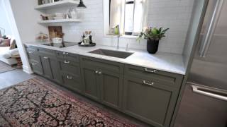 Interior Design — Narrow amp Timeless Rowhouse Kitchen Design Makeover [upl. by Myrt550]