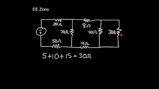 DC Seriesparallel Circuit Total Resistance [upl. by Eenaffit]