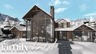 Bloxburg  Rustic Family Chalet  House Build [upl. by Chew]