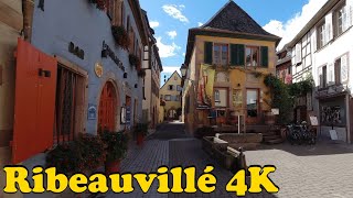 Ribeauvillé France Walking tour 4K [upl. by Eiuol]