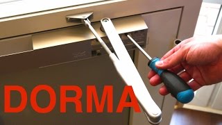 Türschließer DORMA einstellen Anleitung I MrHandwerk [upl. by Alletsirhc]