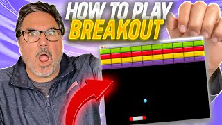 Lets Play Breakout  Classic 80s Atari Arcade Game [upl. by Shutz]