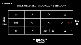 MIKE OLDFIELD  Moonlight Shadow CHORD PROGRESSION [upl. by Erdnaek]