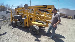 How to Operate Haulotte 45XA Man Lift  Wards Equipment Rental [upl. by Keelin]