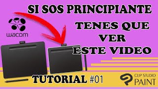 Cómo usar una tableta grafica Wacom Intuos principiantes ♦ SOFTWARE Y CONFIGURACIÓN INICIAL [upl. by Isis]