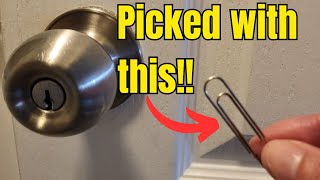 DIY how to pick a lock with paperclips [upl. by Buna]