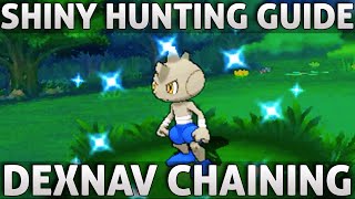 Pokemon ORAS Shiny Hunting Guide  Dex Nav Chaining Omega Ruby Alpha Sapphire [upl. by Auqinehs]