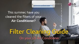 LG Split AC  Quick Filter Cleaning Tips [upl. by Horodko]