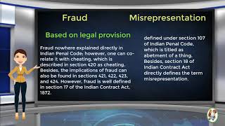 What is Difference Between Fraud amp Misrepresentation [upl. by Yerag777]