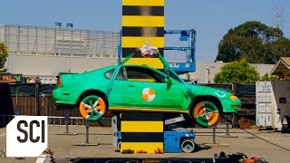 Defying Gravity Levitating a Car  MythBusters Jr [upl. by Llenyt]