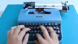 Typewriting  1963 Olivetti Lettera 22 typewriter [upl. by Adrianna855]